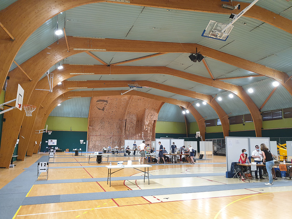 Projecteur Led salle sportive Gymnase Sportif Boivin Dijon