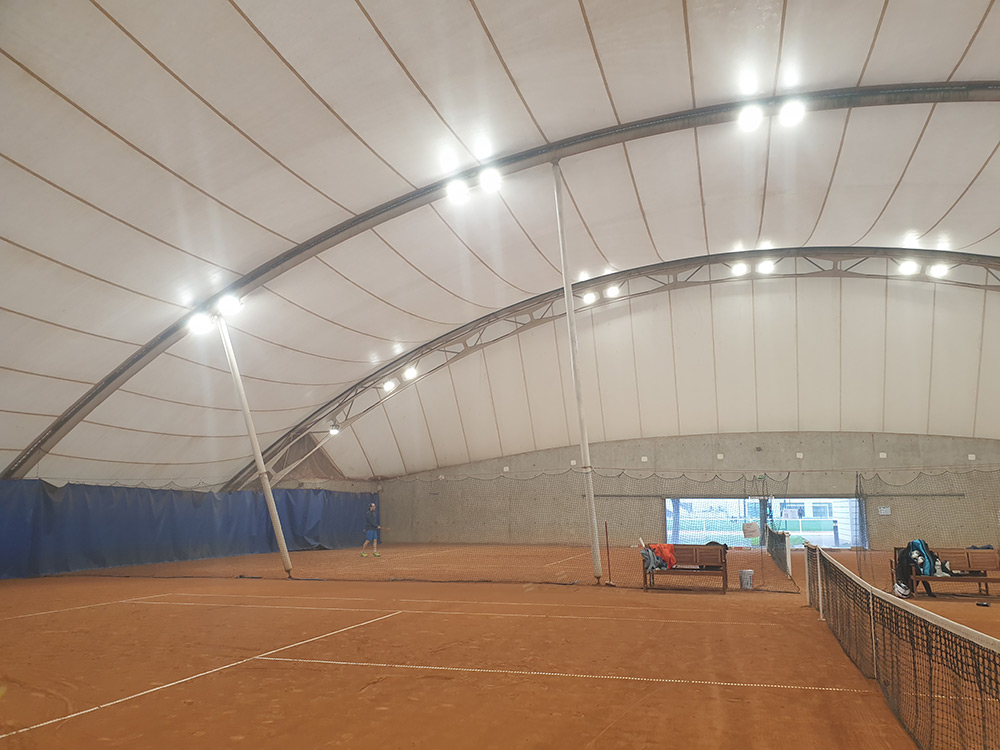 éclairage led haute performance Paris Université Club de Tennis