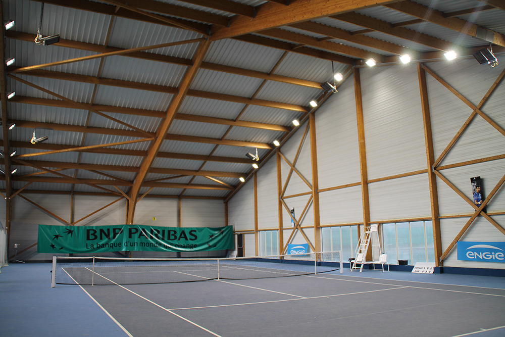 Projecteurs Led Court Tennis Couvert Résine Ledustry Bourgogne